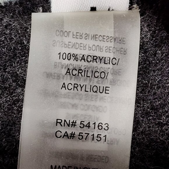 Calvin Klein gray/black/white plaid scarf, excellent used condition - Picture 4 of 4